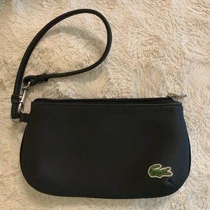 Black Lacoste Wristlet